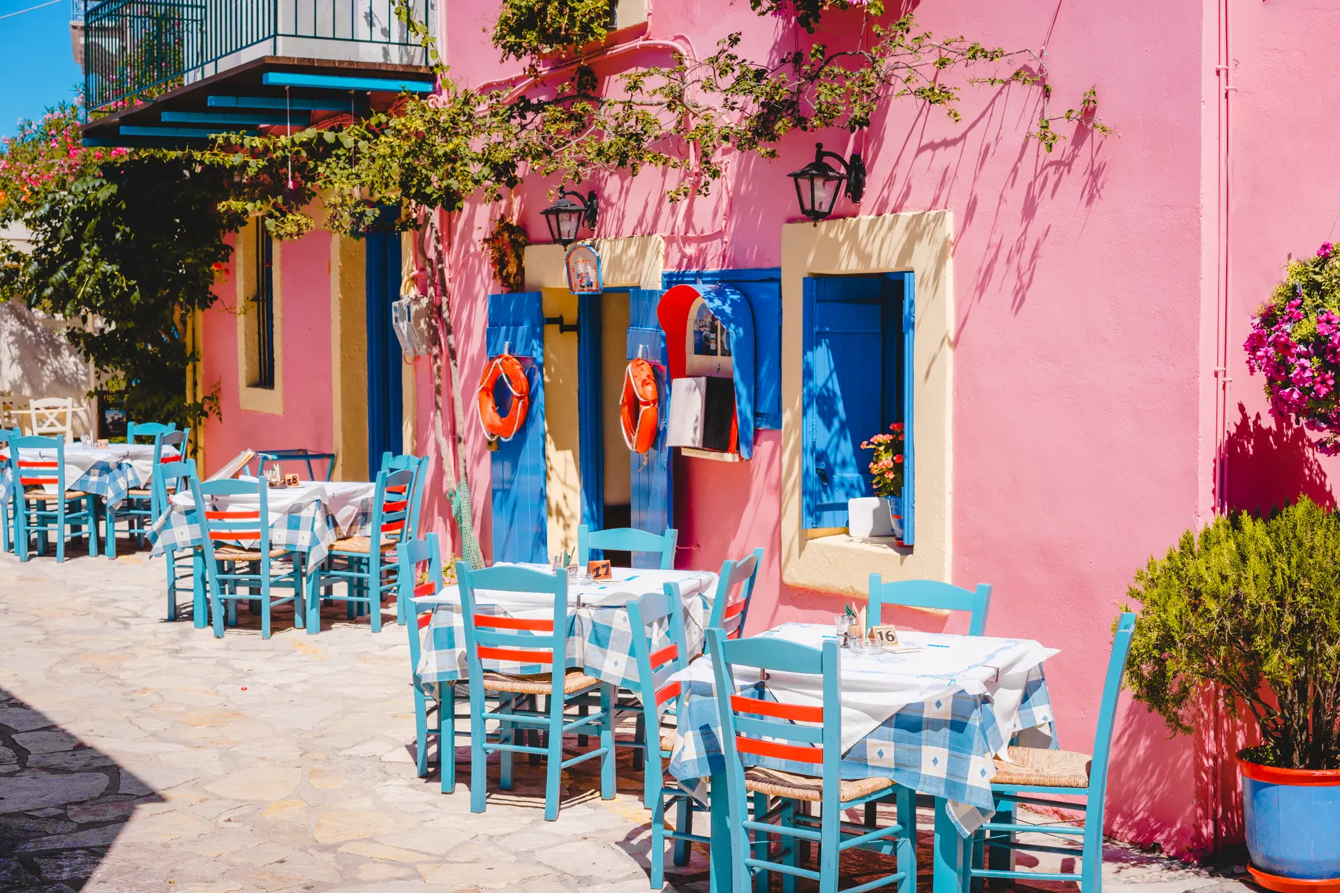 Traditional Mediterranean tavern