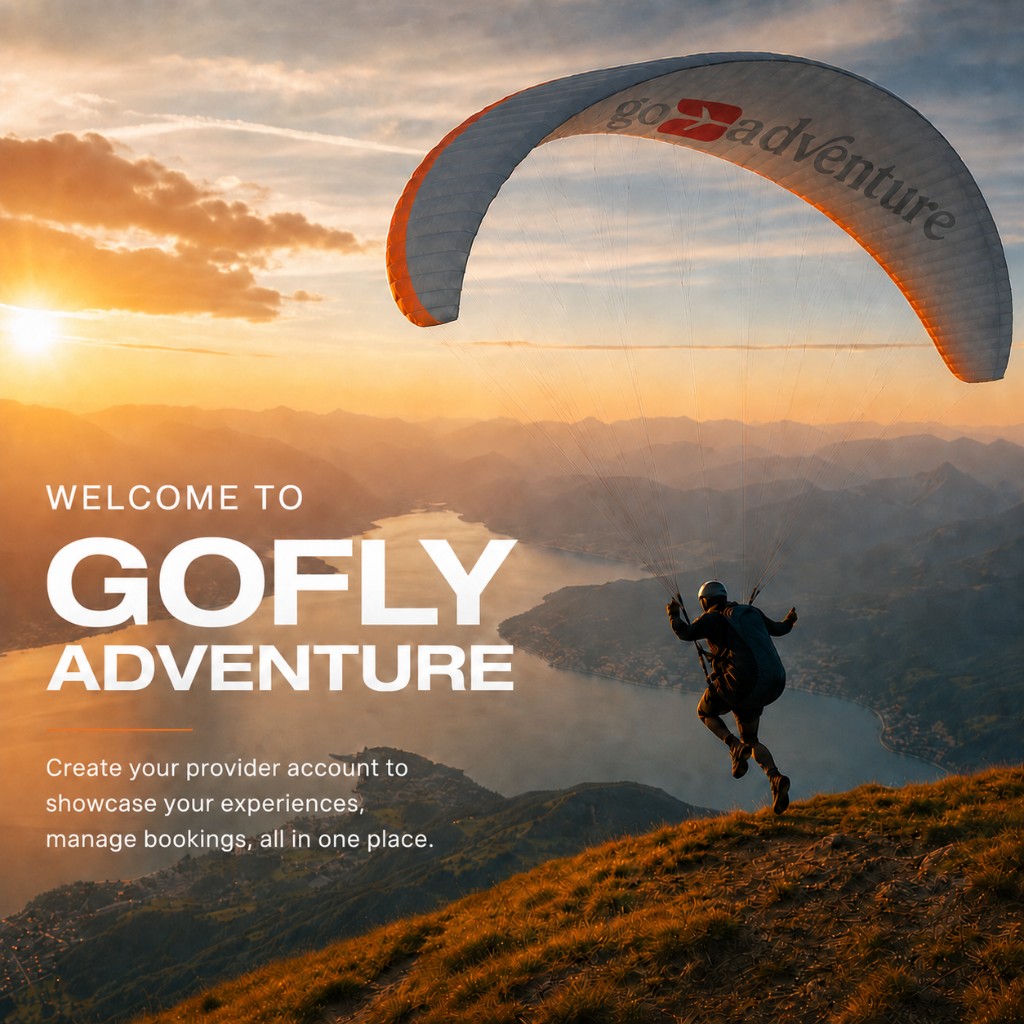 Welcome to GoFly Adventure — create your provider account